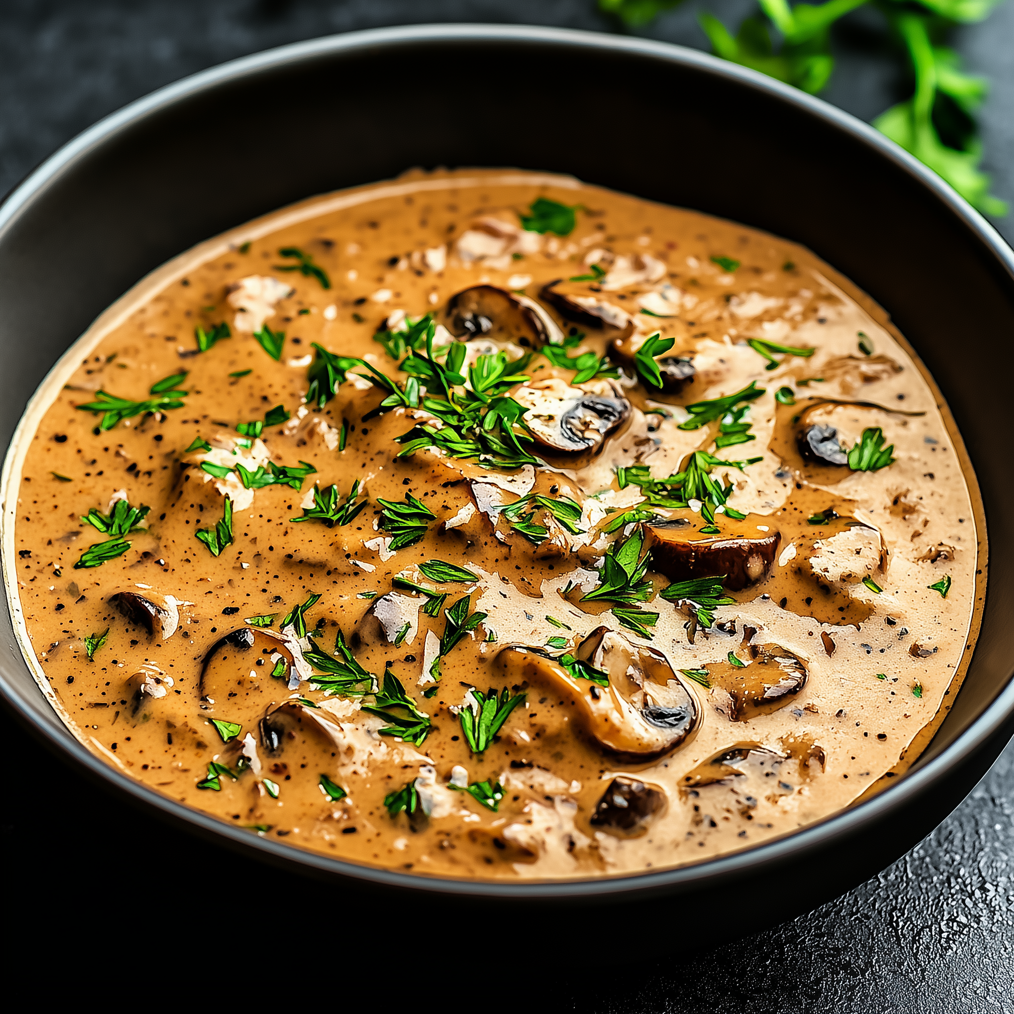 PoulTree Mushroom Gravy with Chicken Drippings