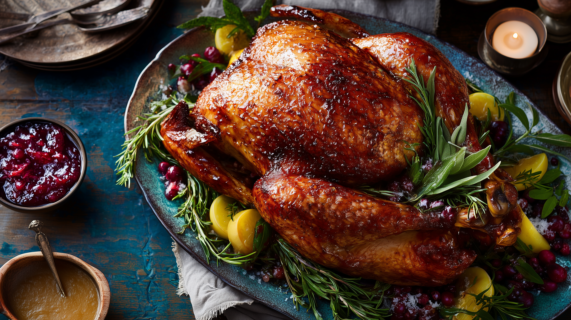 🦃 Dry-Brined, Maltose-Glazed Roast Turkey: Your Thanksgiving Showstopper