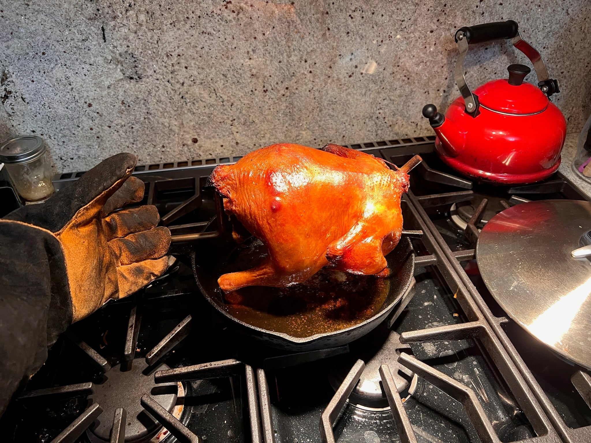 PoulTree Chicken Rod "The Perch" & Lodge Iron Skillet (Bundle)