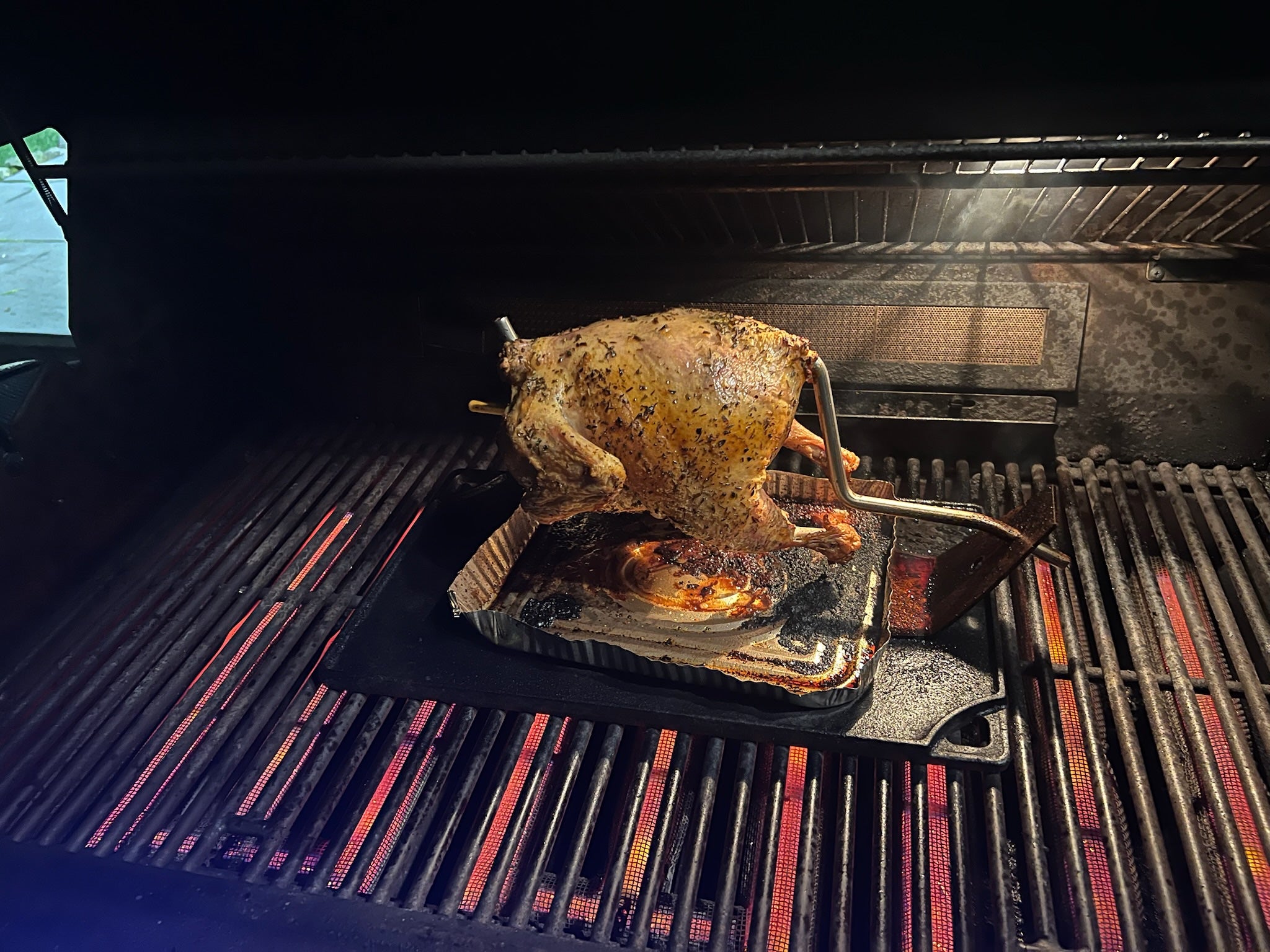 PoulTree Chicken Rod + Foot Rest Bundle (skillet-free stand)