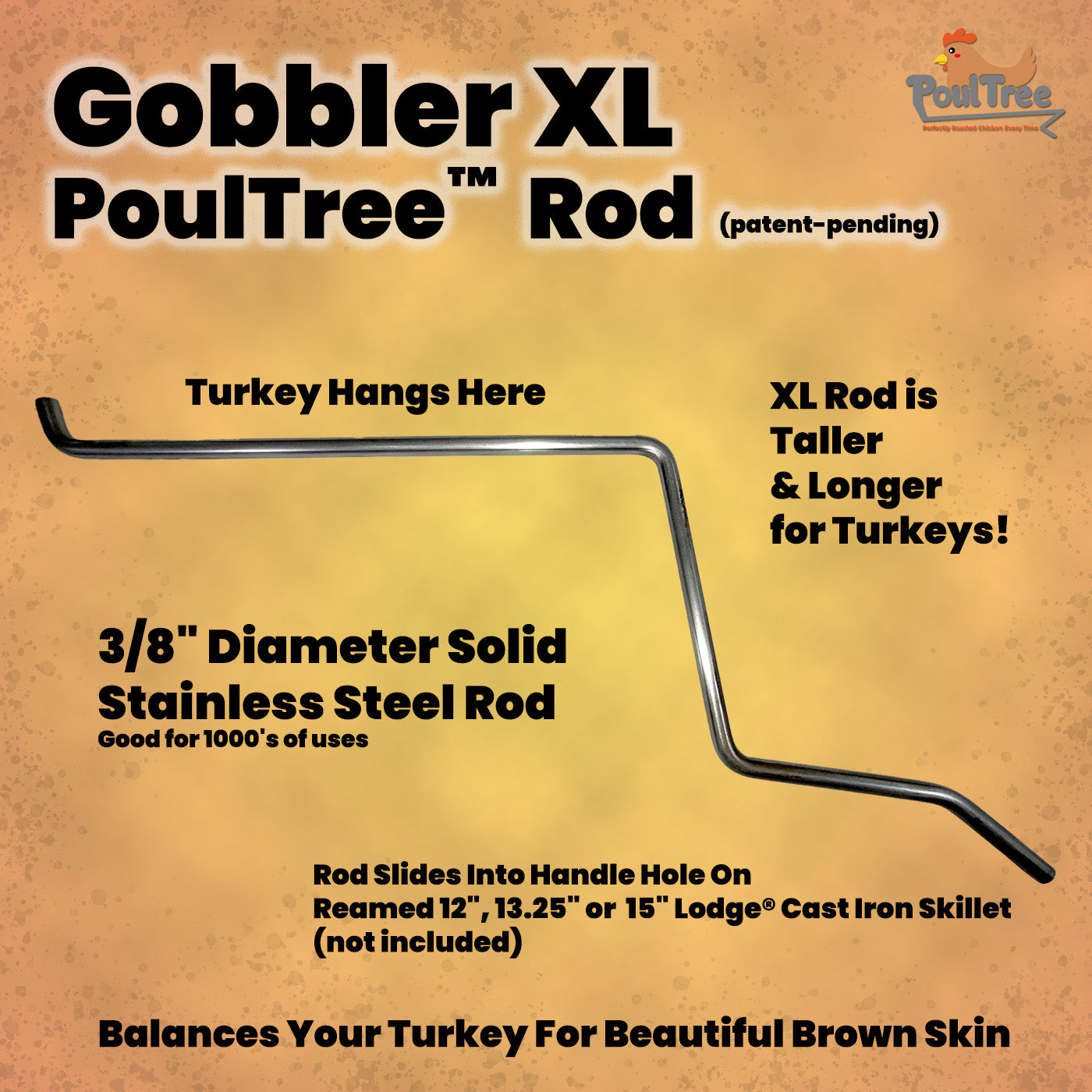 The Gobbler - XL PoulTree Rod (For Turkeys)
