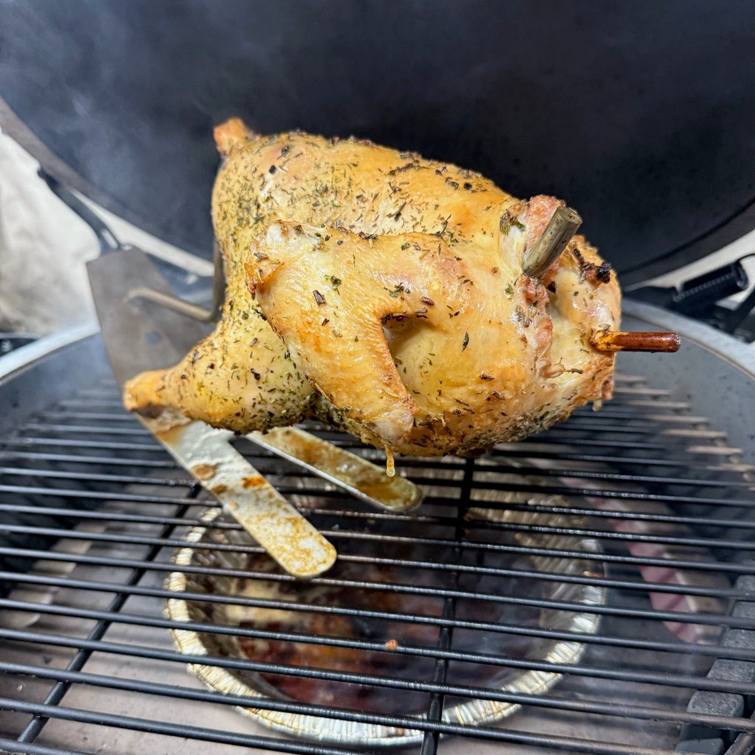 PoulTree Chicken Rod + Foot Rest Bundle (skillet-free stand)